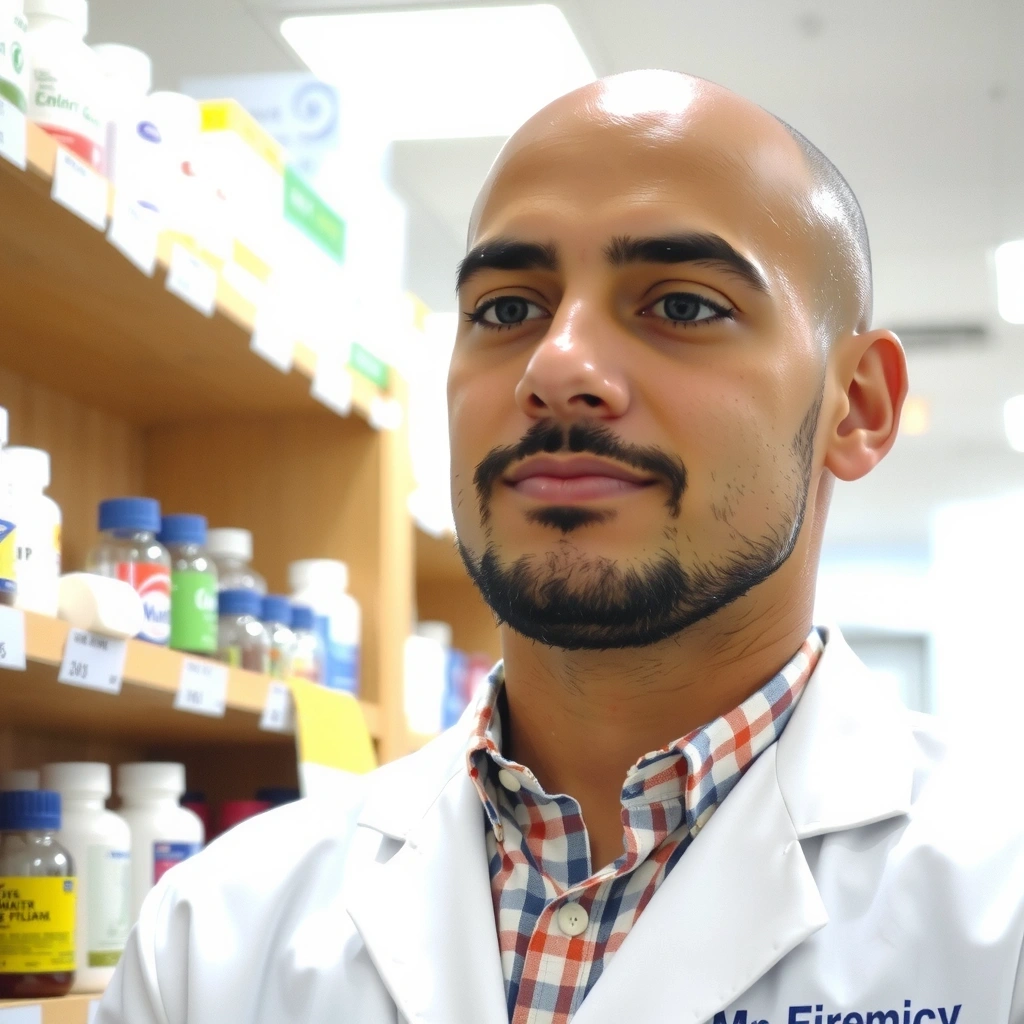 Portret Piotra Nowaka, farmaceuty